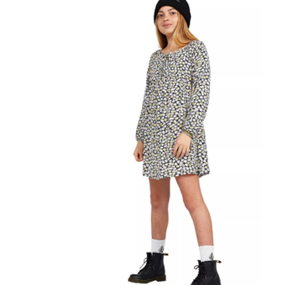 VOLCOM Big Girls Far Out 4Ever Dress Size S (7/8) NWT - Picture 1 of 8
